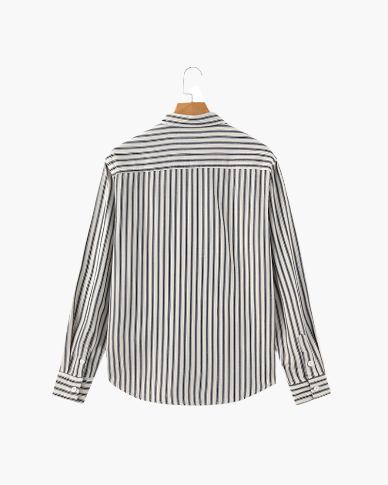 Chemise élégante à rayures pour homme