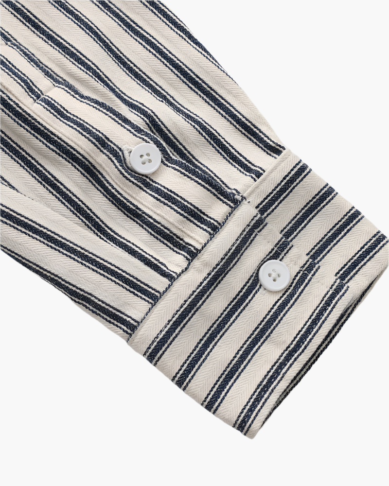 Chemise élégante à rayures pour homme