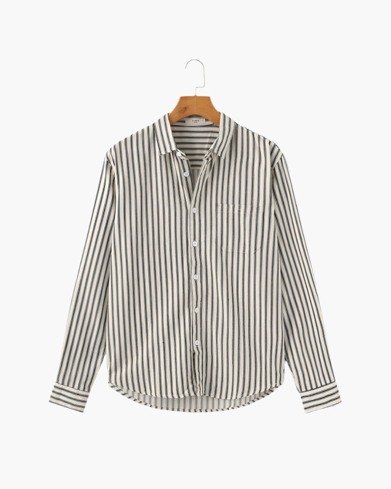 Chemise élégante à rayures pour homme