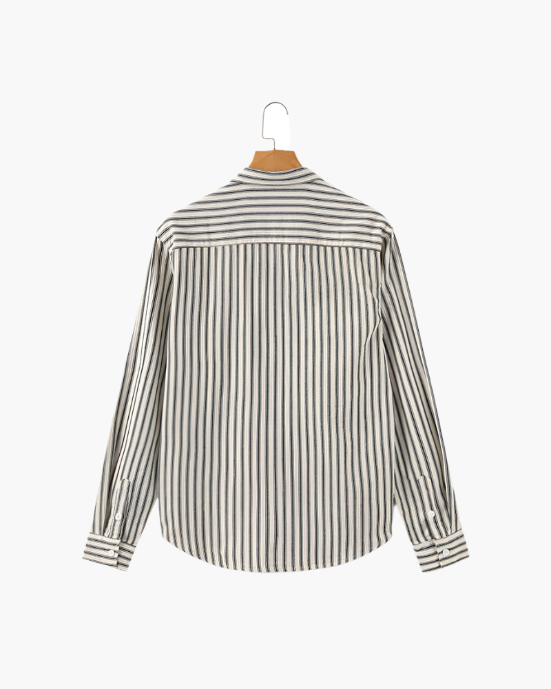 Chemise élégante à rayures pour homme