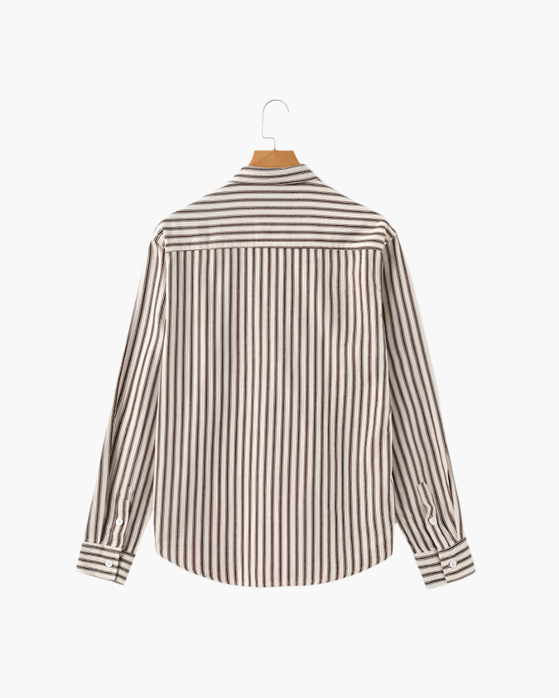 Chemise élégante à rayures pour homme
