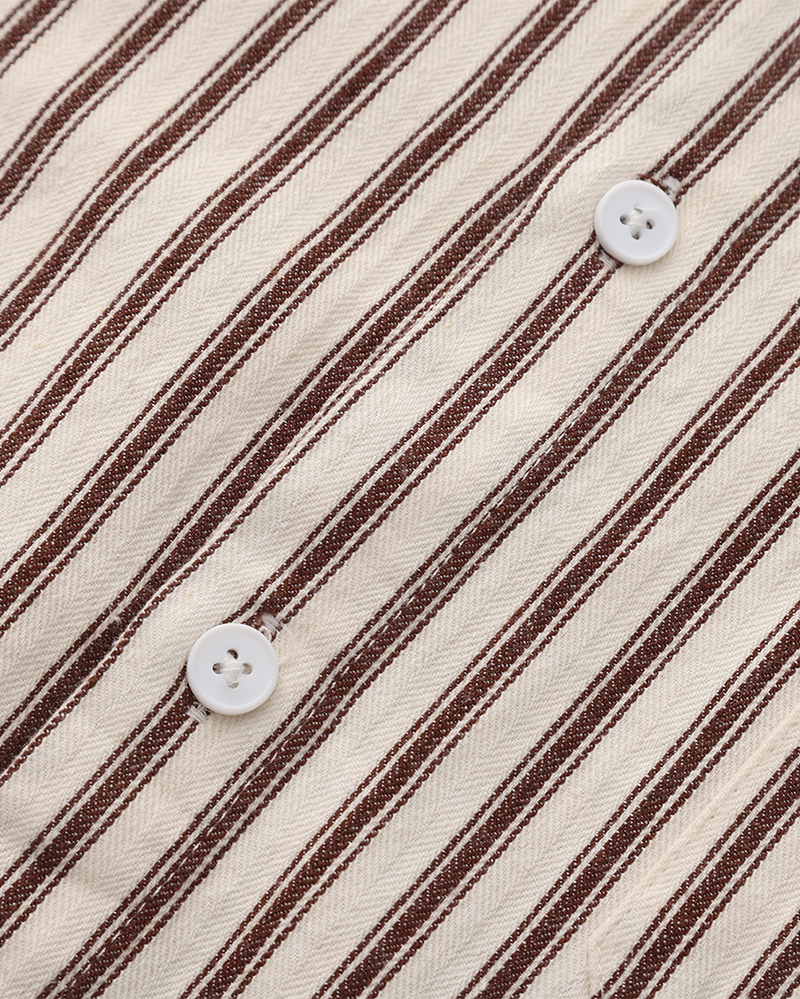 Chemise élégante à rayures pour homme