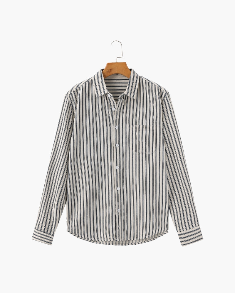 Chemise élégante à rayures pour homme