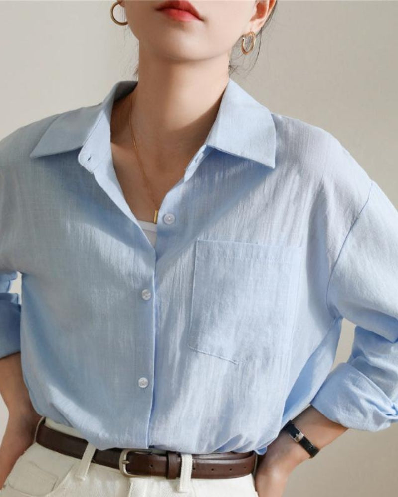 Chemise en lin estivale élégante
