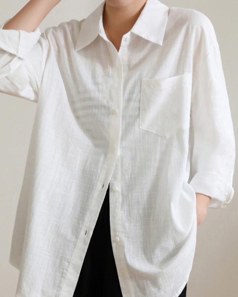 Chemise en lin estivale élégante