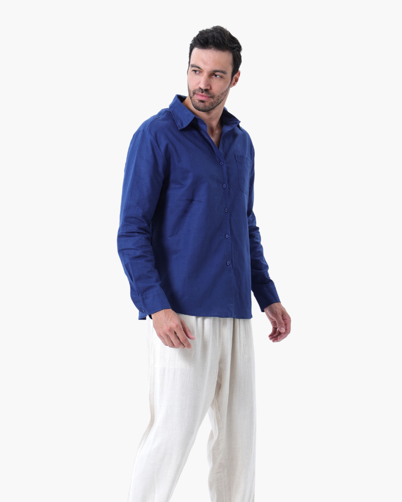 Chemise en lin légère et décontractée