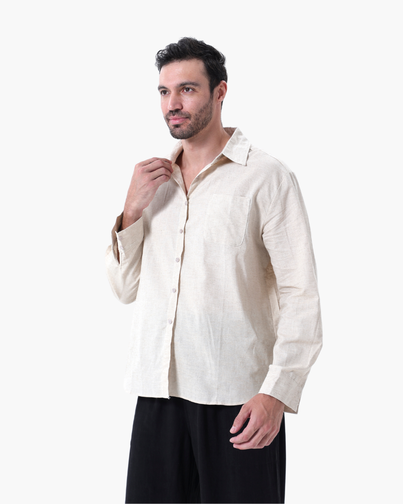 Chemise en lin légère et décontractée