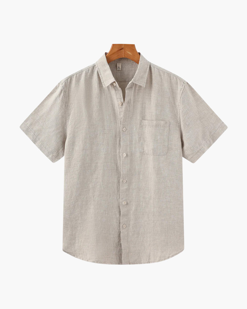 Chemise en lin tendance estivale
