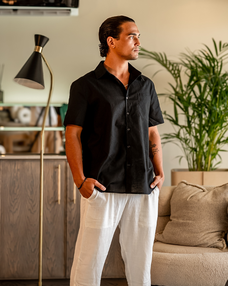 Chemise en lin tendance estivale