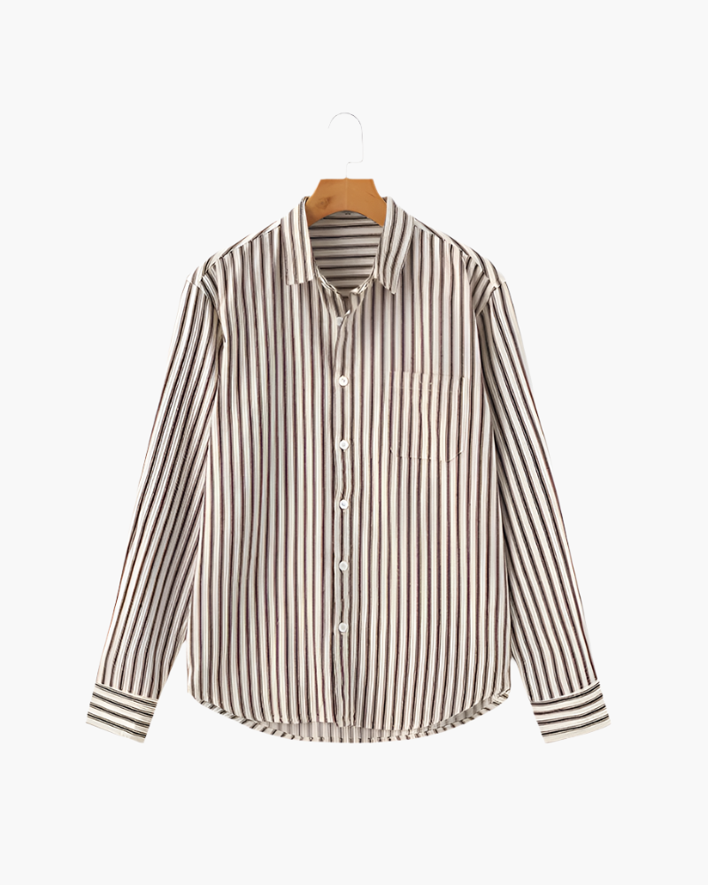 Chemise élégante à rayures pour homme