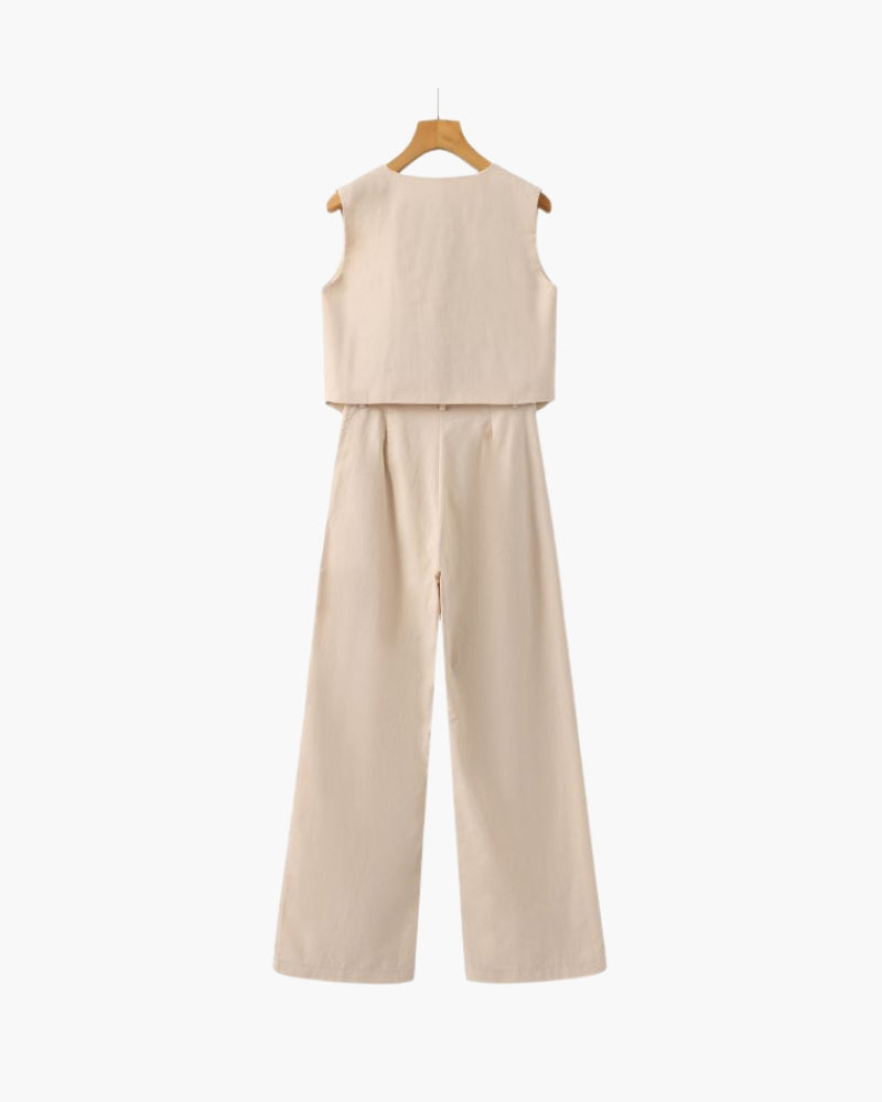 Ensemble tailleur chic deux pièces élégant