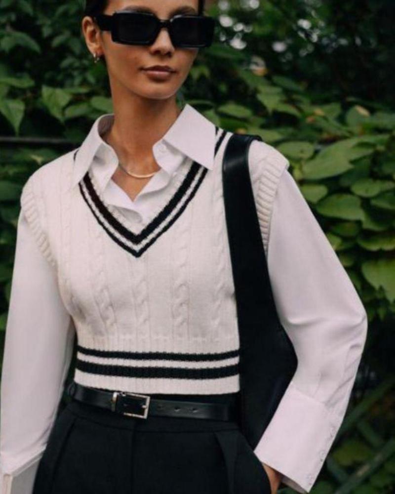 Gilet élégant en maille pour un look sophistiqué