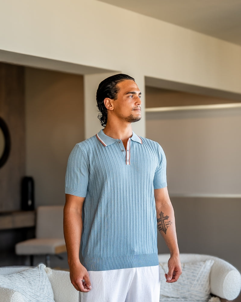 Polo tricot élégant pour style décontracté