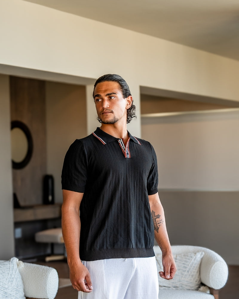 Polo tricot élégant pour style décontracté