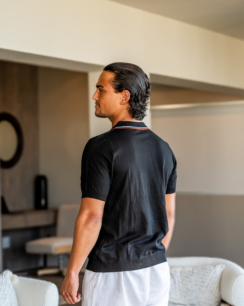 Polo tricot élégant pour style décontracté