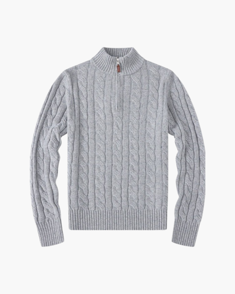 Pull à col zippé féminin élégant