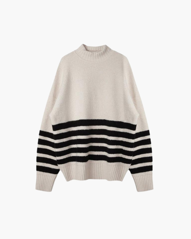 Pull en maille rayé élégant