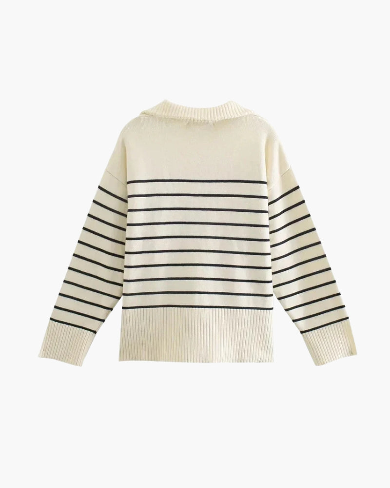 Pull élégant vintage en tricot